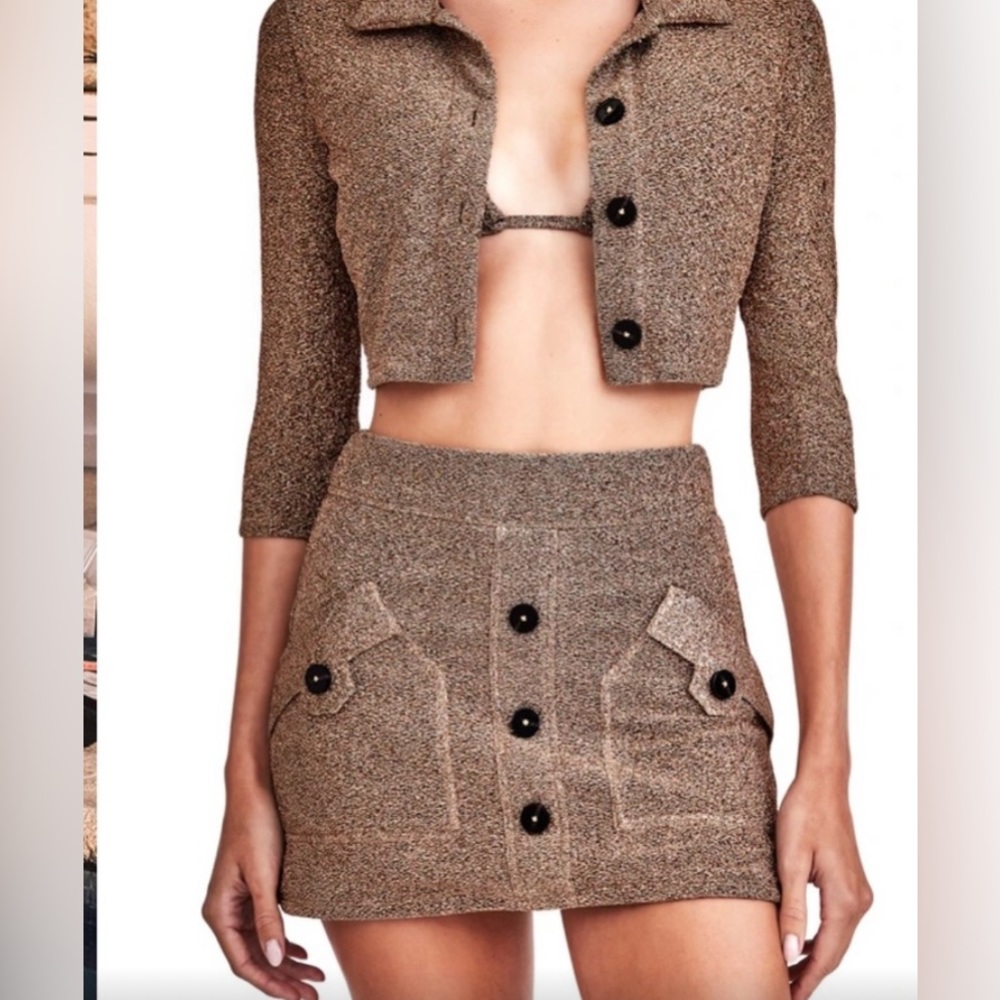 Devon winsdor SKIRT & swim CROPPED TOP COVER UP